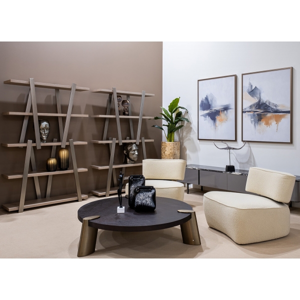 58DB-CT17191 Стол журнальн.Kong темный орех d138*33см,столешница d120