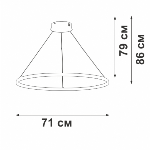 Люстра Vitaluce V2516DT-1/1S