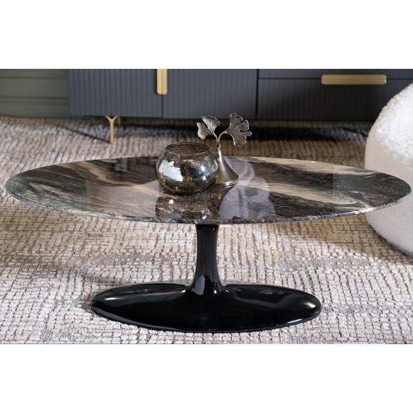 69-1018055 Ваза декоративная с крышкой "Гинкго" 20*18,5*32см