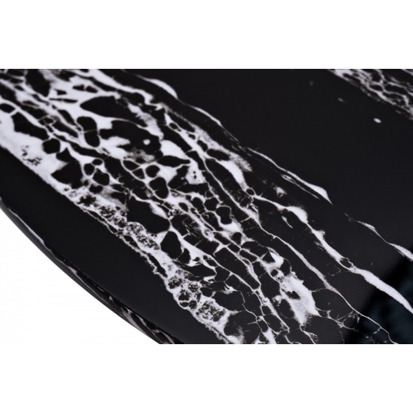 30B-85531 Стол журнальный круглый черный/хром d90*41см