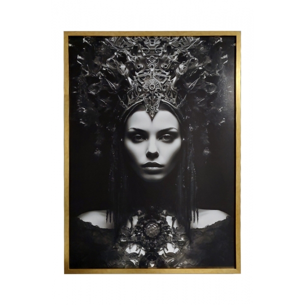 89VOR-Queen Холст "Царица" 110х80 см, багет пластик(зол)