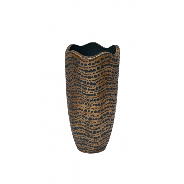 ZS1881-24 Кашпо синее с золотом d30*60см