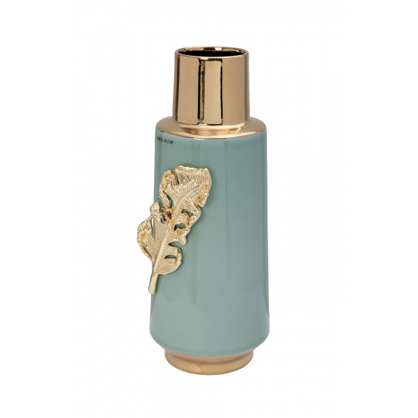 55RD6345L Ваза керамическая с золотым декором15*14*38см