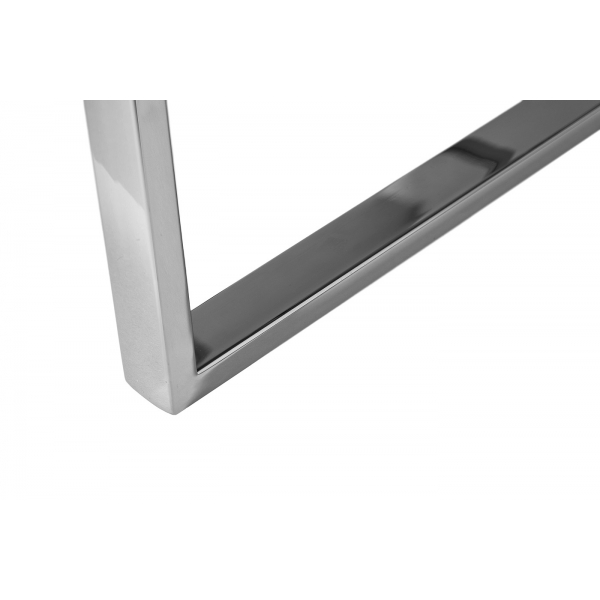 47ED-00400 Стеллаж прозр.стекло/хром 81*40*200см