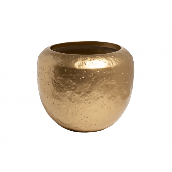 ZS2063-33GL Кашпо с фактурной поверхностью  золото d40*33см