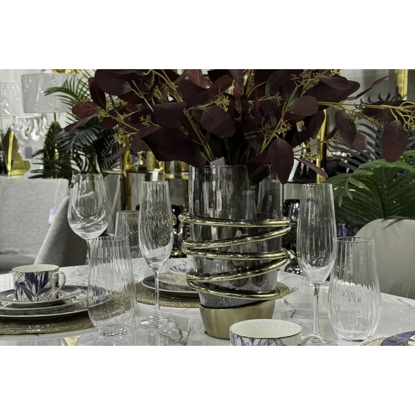 69-117031 Ваза декоративная "Циклон" 18*28см