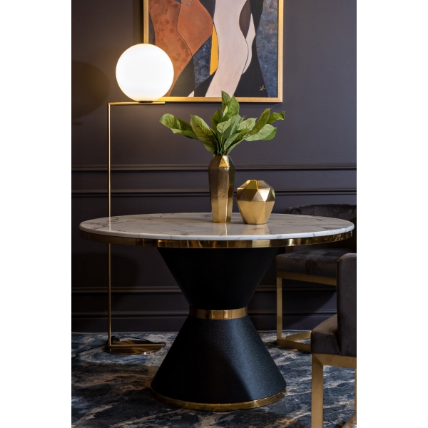 55RD3750M Ваза керамическая цвет золотой d12*29см