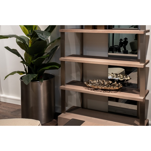 58DB-08239 Кашпо напольное, цвет матовый никель d50*60см