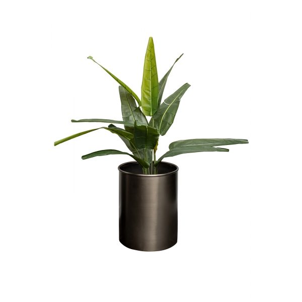 58DB-08239 Кашпо напольное, цвет матовый никель d50*60см