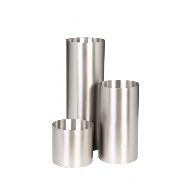 58DB-18202 Ваза нерж.ст/мат.никель 10*10*20см