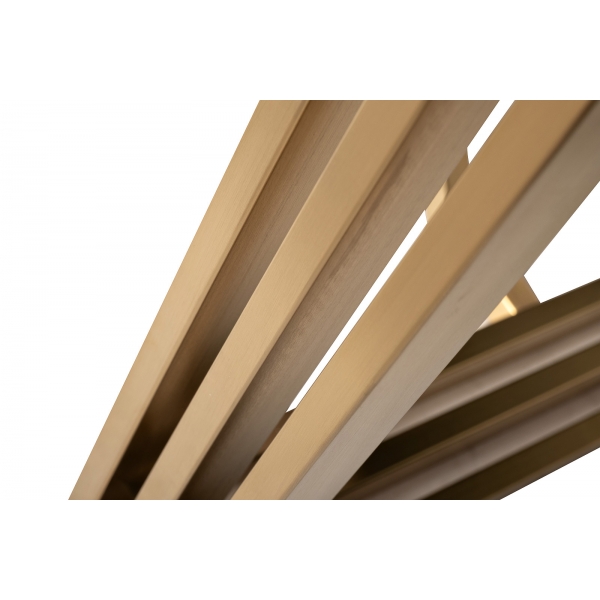 30F-14790 Стол-консоль белый / браш.золото 140*75*91,5см