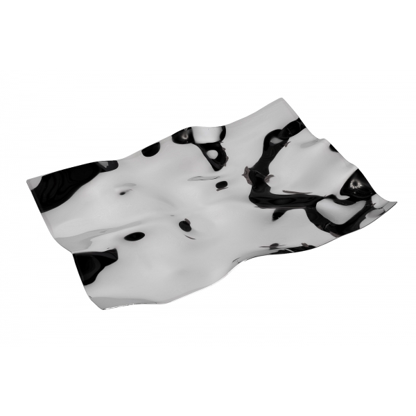 2K588786 Блюдо декоративное серебро 39*28*4,5см