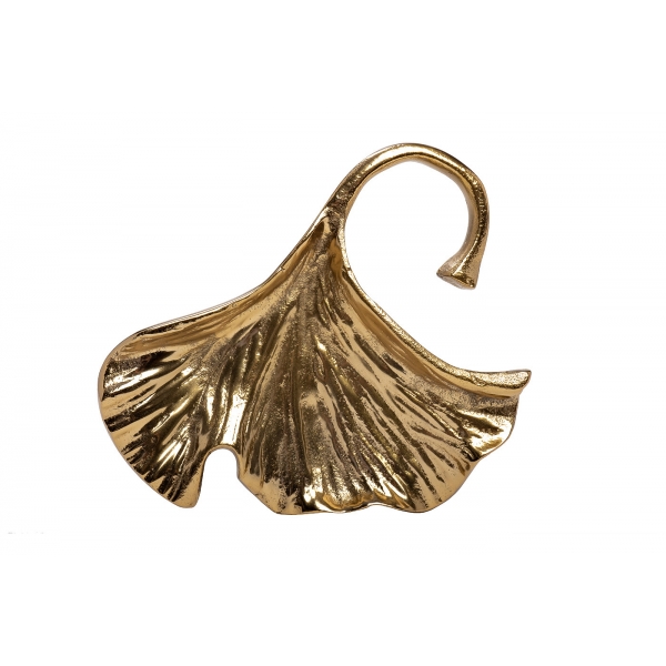 94PR-2021 Декор настенный "Лист гингко" цвет золото 25*4*20см