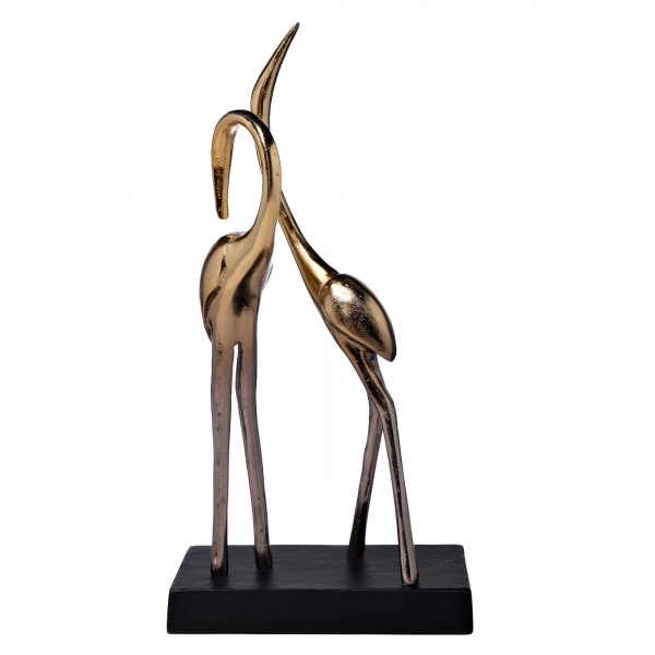 71PN-2374 Статуэтка "Две цапли" цвет золото 23*13*43см