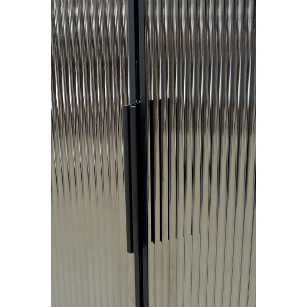 GD-10014/1-6 Шкаф Alto пенал c полками,цвет серый Кобальт, дверце стекло(рифленое) 50*57*228.5см