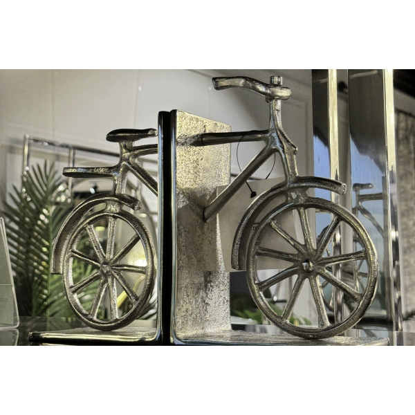 79MAL-3288 Держатель для книг "Велосипед" металл/хром 30*10*20см