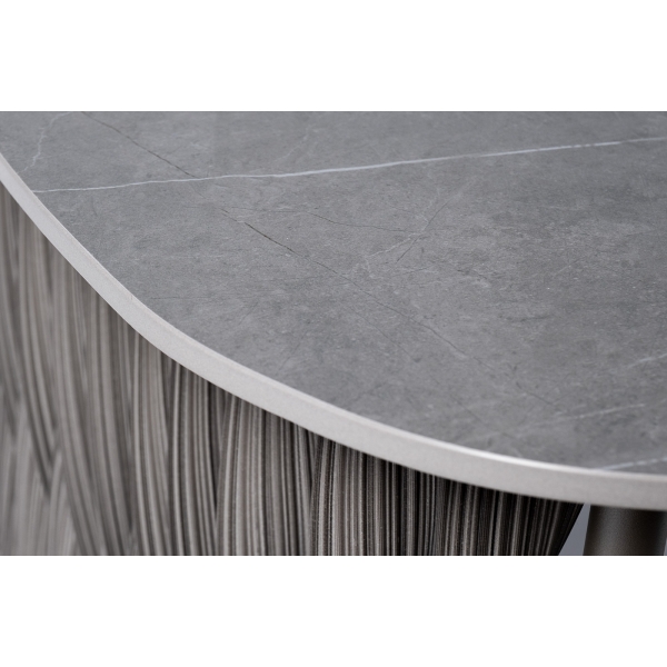 39AR-00403 Стол журнальный уличный Оливер серый 77*130*43см