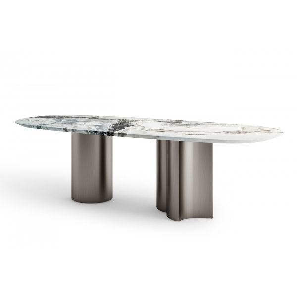 160KD-60080 Стол обеденный, мрамор Picasso 240*110*75см