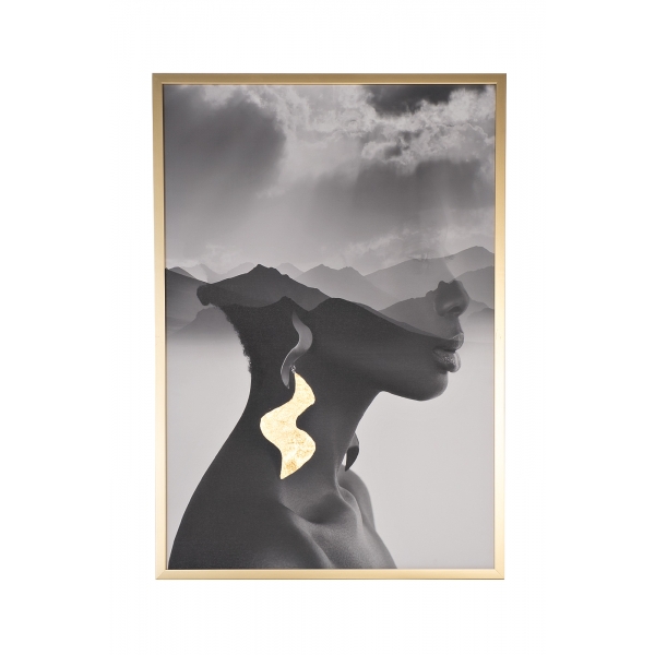 89VOR-MYSTIQUE2 Холст "Mystique-2" 100х70 см, золотая поталь.