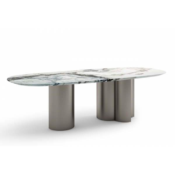 160KD-60080 Стол обеденный, мрамор Picasso 240*110*75см