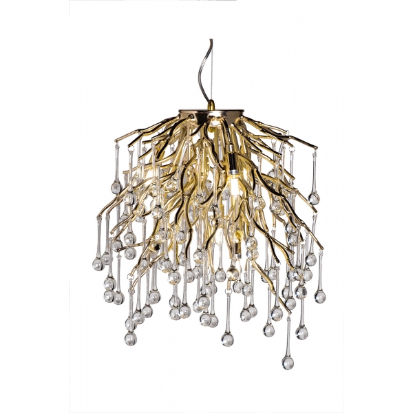 86-80154 Люстра d.45*h.45см, металл цвет золото