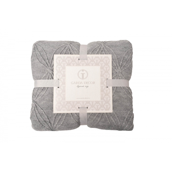 104BP-PVAIT1420-SER Плед Аура серый 140*200