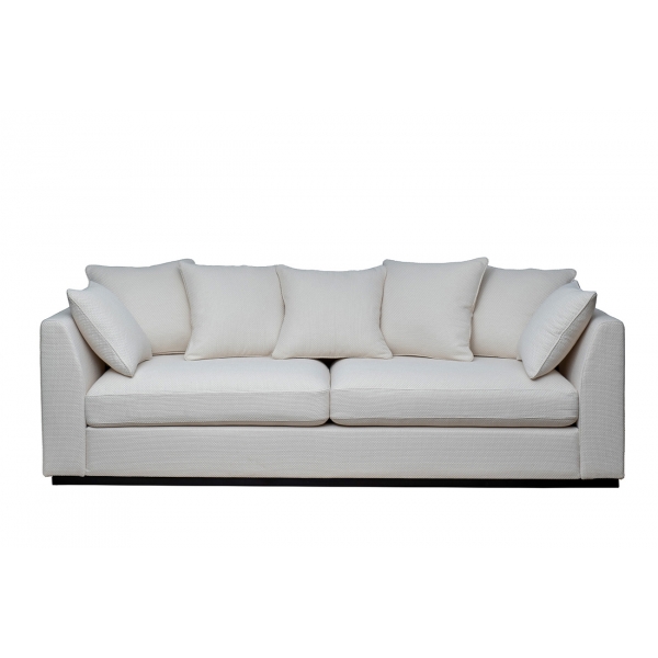 Диван Roberto трехместный, рогожка кремовый BOTEGA SVBEG 250*100*90см
