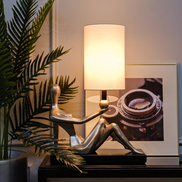 ART-4441-LM1 Лампа настольная плафон бежевый 46*25*66см, 220В