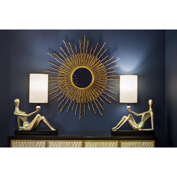 ART-4441-LM1 Лампа настольная плафон бежевый 46*25*66см, 220В