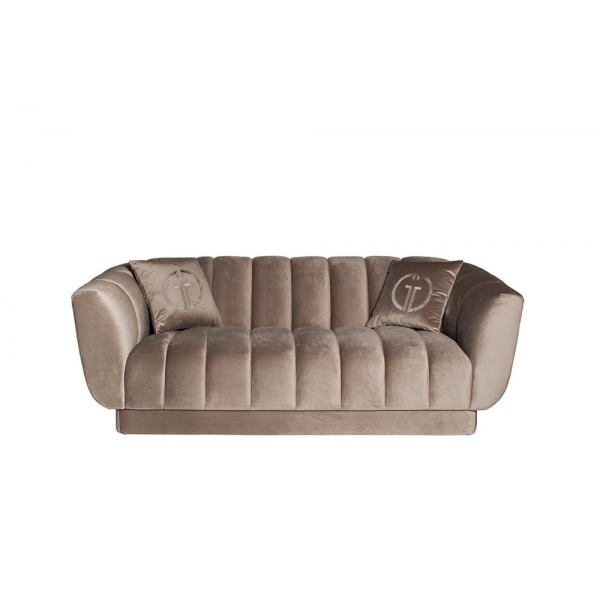 ZW-81102 Диван двухместный велюр серый 182*95*74см