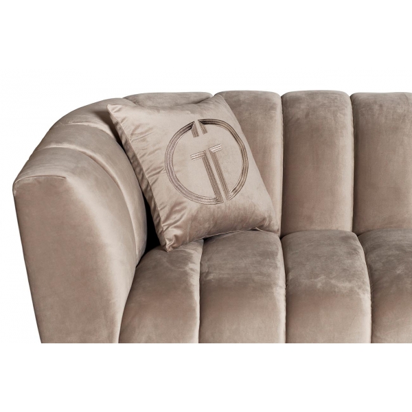 ZW-81102 Диван двухместный велюр серый 182*95*74см