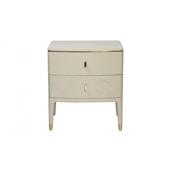 KFG138 Тумба 2 ящика белый шпон 58*42*65см