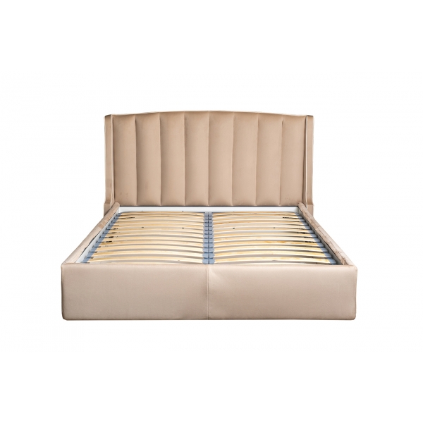 Кровать Odry c подъем.мех. велюр экрю Colt1009 186*220*120