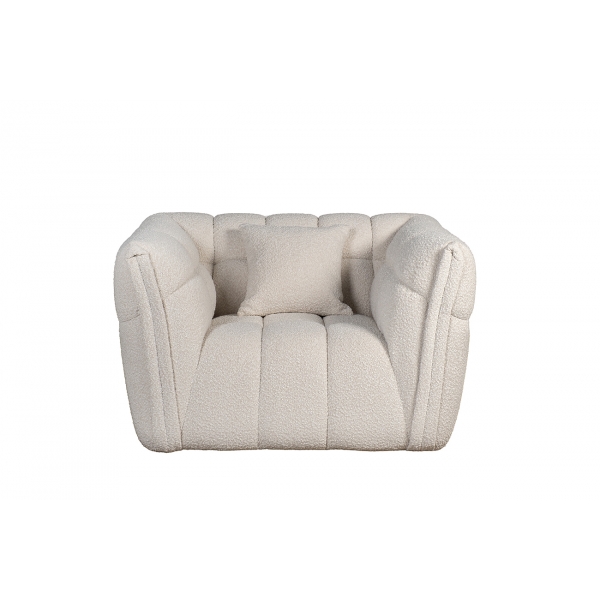 ZW-26801 Кресло Prato букле белый 120*106*74см