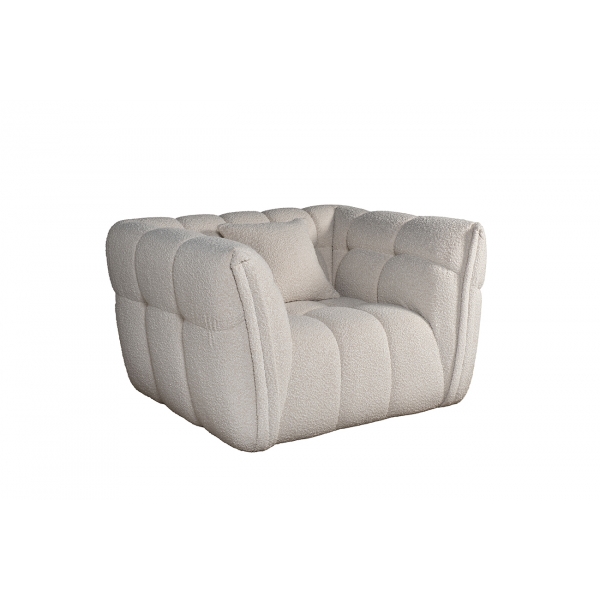 ZW-26801 Кресло Prato букле белый 120*106*74см