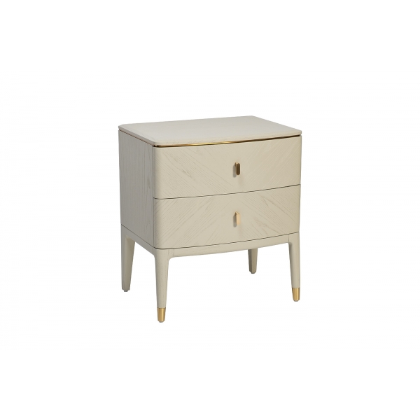 KFG138 Тумба 2 ящика белый шпон 58*42*65см