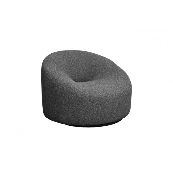 Кресло поворотное LUNA букле серый Flona SER 98*90*69см