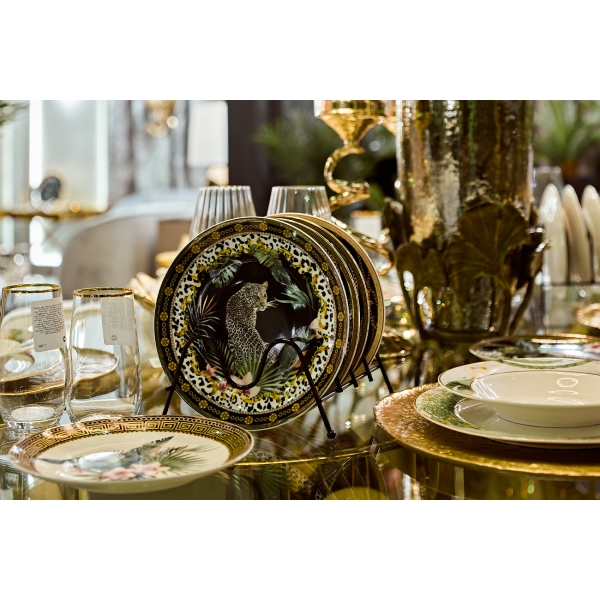 244-121 Подставка для тарелок на 4 шт, черная 20*19 см