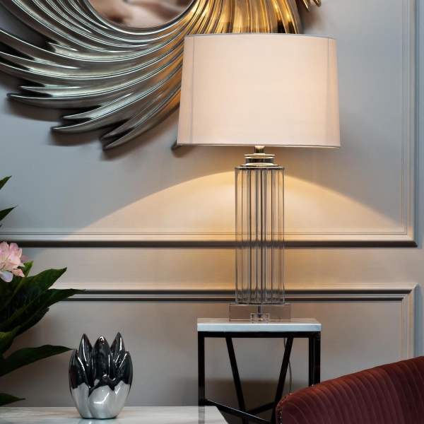 22-87529 Лампа настольная плафон белый Д40,5 В73