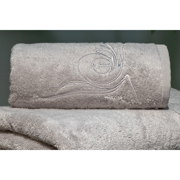 145ERT-00402 Полотенце Лирика модал серое 30*50