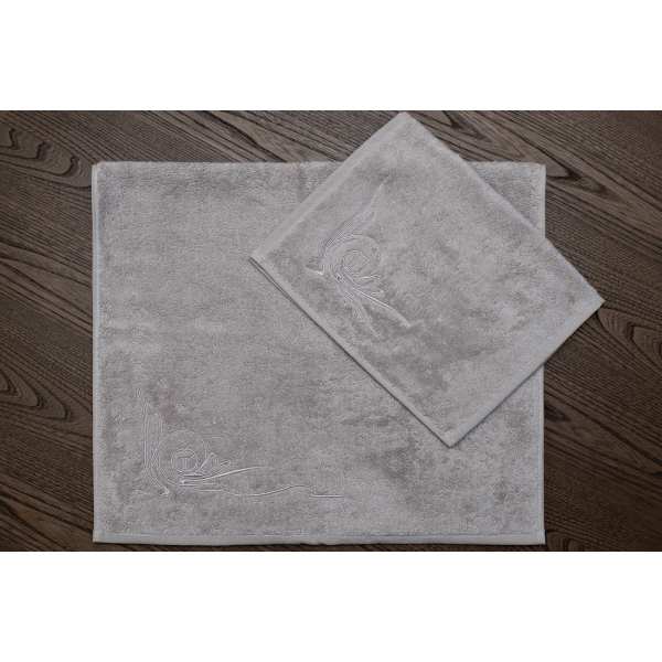 145ERT-00402 Полотенце Лирика модал серое 30*50