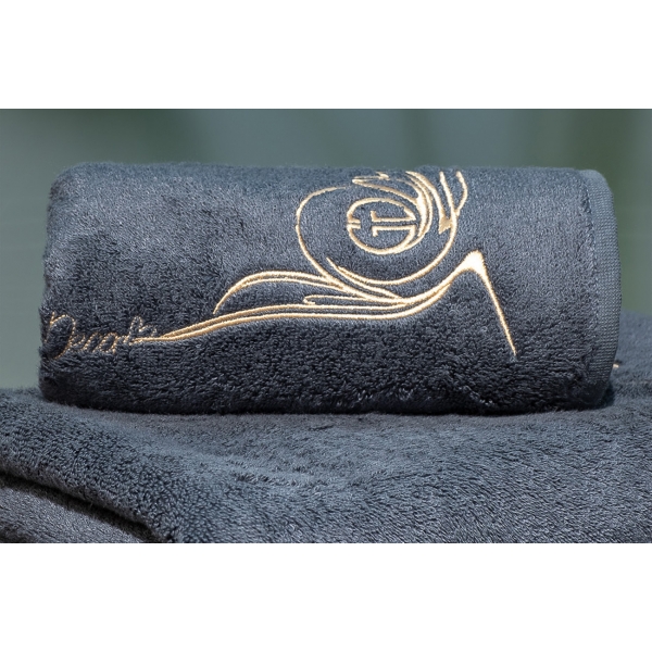 145ERT-00605 Полотенце Лирика модал графит 50*90