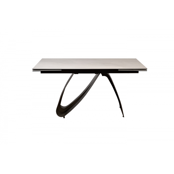 169DT-92055 Стол обеденный раскл.керам.столешница 160(40+40)*90*76см