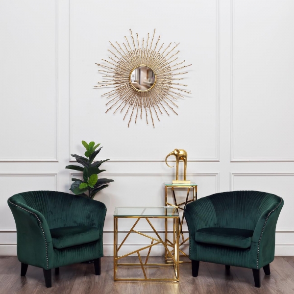 47ED-FS015GOLD	Стол журнальный высокий прозр.стекло/зол.30*30*75