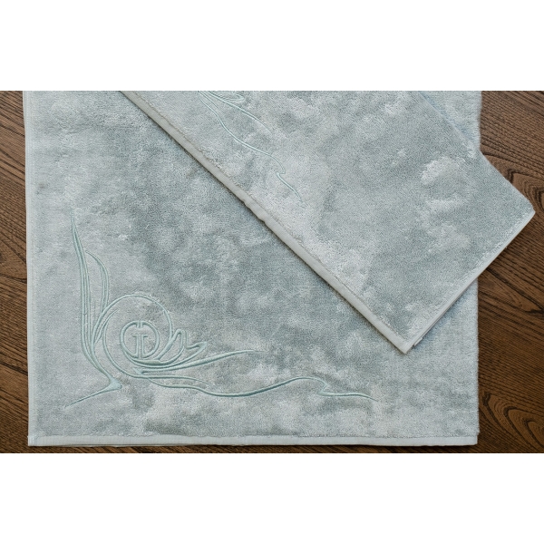 145ERT-00806 Полотенце Лирика модал бирюзовое 70*140