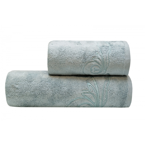 145ERT-00806 Полотенце Лирика модал бирюзовое 70*140