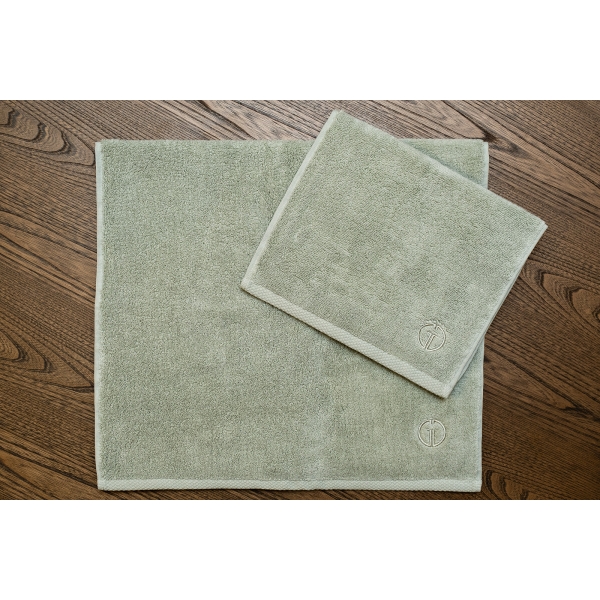 181AB-18104 Полотенце Соло хлопок зеленое 30*50