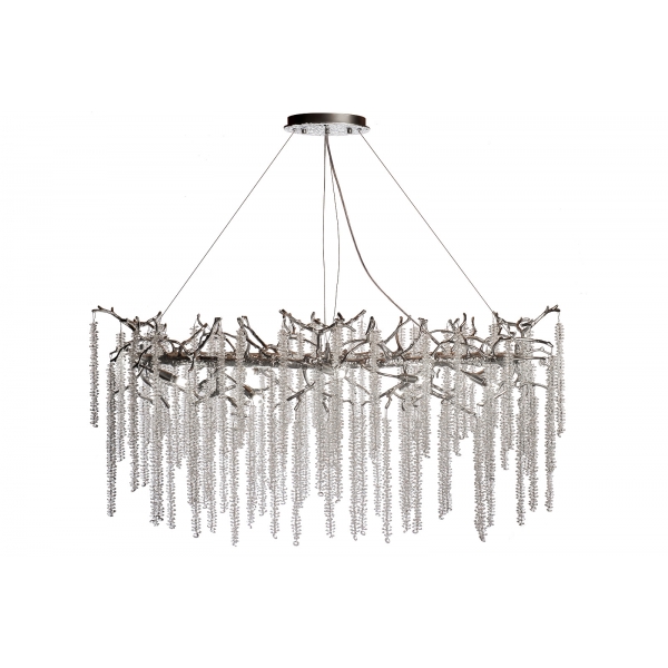86-70621 Люстра 120*45см, металл цвет серебро