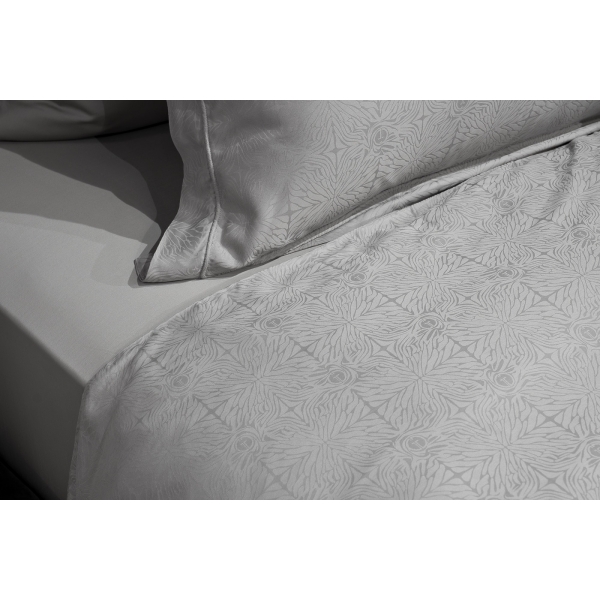 180JOD-18025 Простыня на резинке бамбук, оливковая 160*200*30