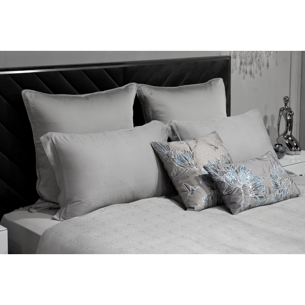 180JOD-18025 Простыня на резинке бамбук, оливковая 160*200*30